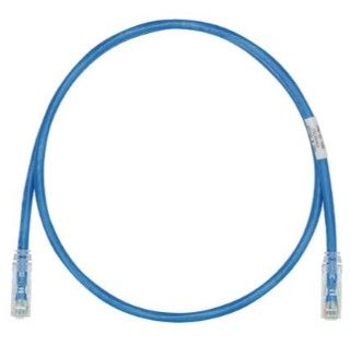 PANDUIT UTPSP2.5MBUY Patch Cord in Rame- Cat 6- Blue UTP Cable- 2.5 Meter