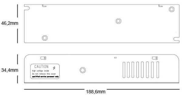 LEDCO TR48100 TRASFORMATORE 48Vdc 100W
