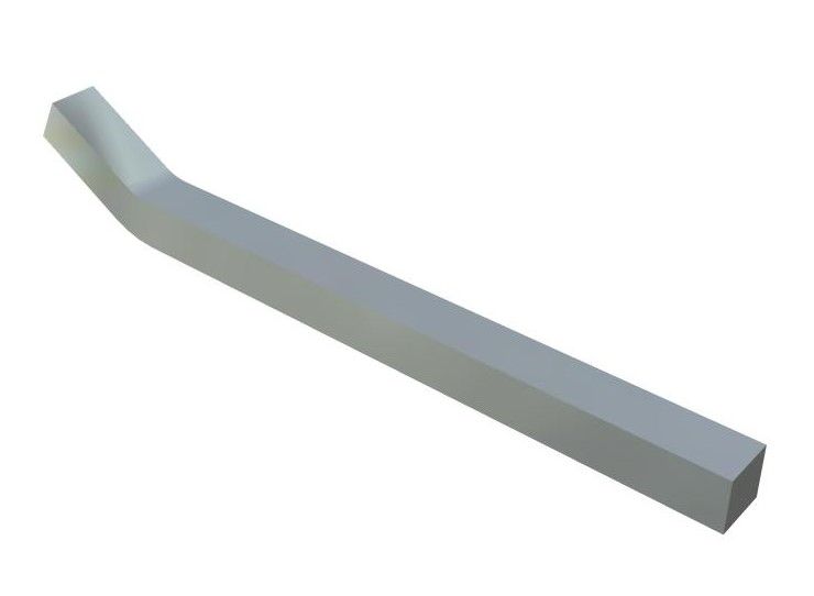 SOMMER 25062.1 Galvanised key 6.35x6.35x96 mm
