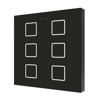 ZENNIO ZVIF6V2A Tas. cap.Flat,6Tasti+T°nero
