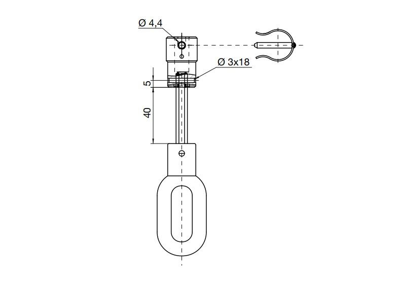 NICE 746.08.00 Occhio per motore Era XLH Accessori generici di gamma