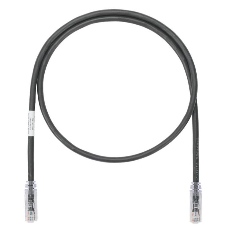PANDUIT UTP6A1MBL Copper Patch Cord- Cat 6A- Black UTP Cable- 1 meter
