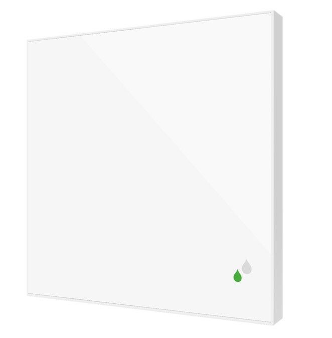 ZENNIO ZSFSENV2W ZSFSENV2W Flat Sensato v2 Sensore di umidità e temperatura KNX per montaggio a incasso, bianco