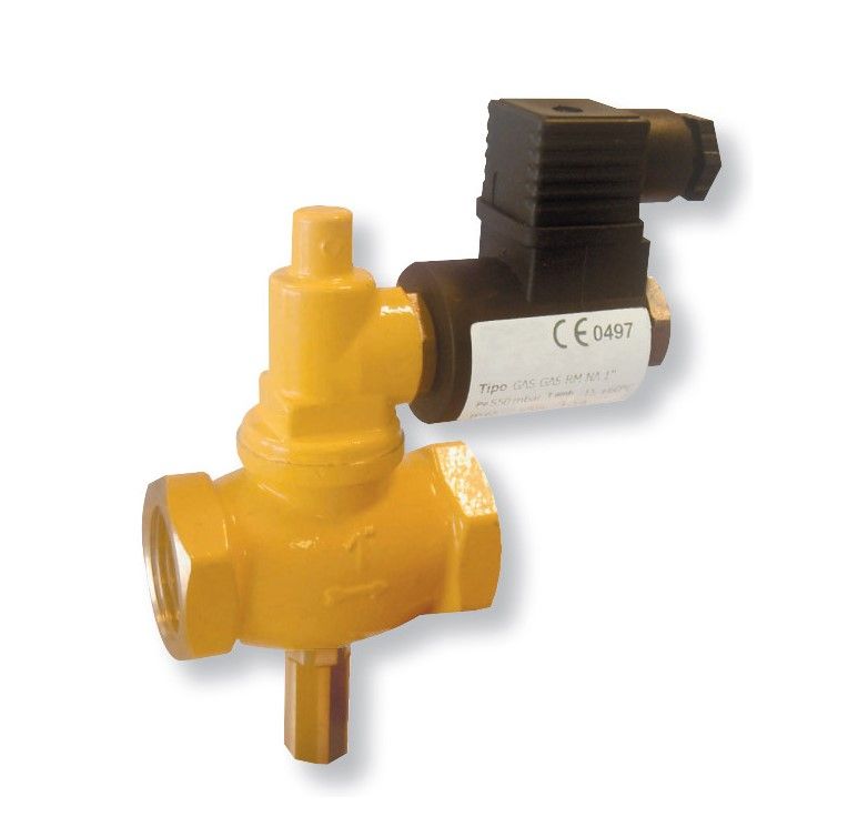TECNOCONTROL VR934/12 Manual reset solenoid valve 12Vdc NO 1 inch and 1/2 6 bar