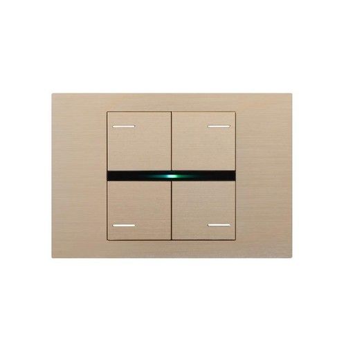 EELECTRON BK04MT-CH KIT 4 SQUARE BUTTONS METAL CHAMPAGNE - LINE