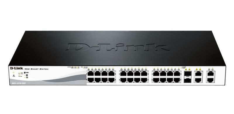 D-LINK DES-1210-28P SWITCH POE 24X10/100 2X1000 2 COMBO