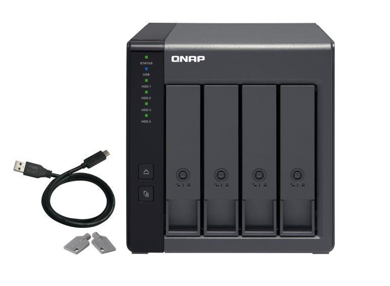 QNAP TR-004 USB 3.2 Gen 1 4-bay RAID expansion enclosure