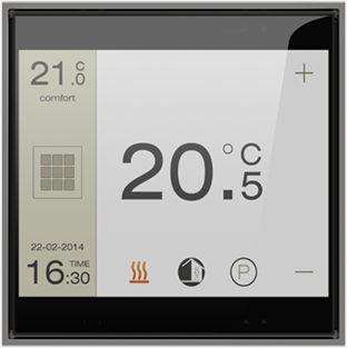 EKINEX EK-FOQ-GAI Form series square frame - hematite color (plastic)