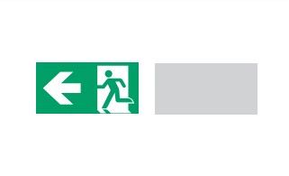 COOPER CSA LIGHTING 40071354542 SX/BLIND LED PANEL (SOSP), ISO7010, 30 m