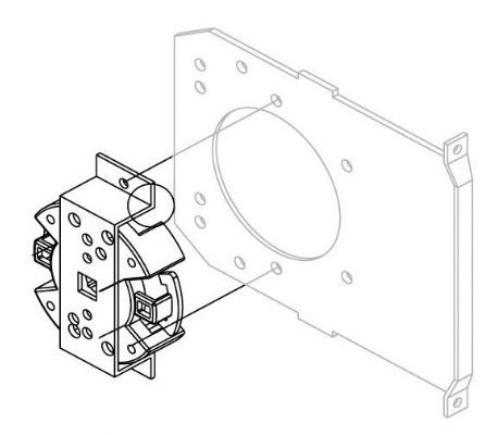 FAAC 132330 SUPPORTO PER FIANCHI PVC MODULO ZF