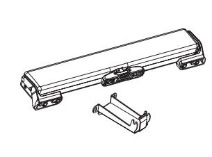 TOPP 3A7#000001018 Attuatore a catena C20 tandem 24V - nero