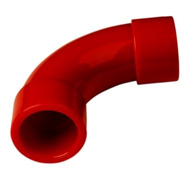 ARITECH FIRE 9-10906 90° red ABS joint curve for 27mm diameter pipe