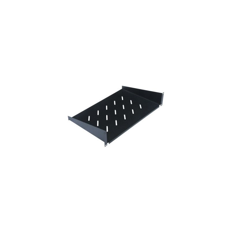 WP RACK WPN-AFS-21035-B RIPIANO FISSO 1U PROF. 350 MM NERO RAL9005, 2 P. AGGANCIO