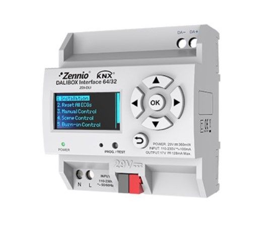 ZENNIO ZDI-DLI DALIBOX Interface 64/32 - KNX-DALI Interface for DIN rail (4.5 units)