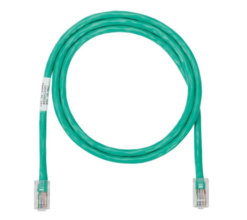PANDUIT NK5EPC2MGRY NK Copper Patch Cord- Category 5e- Green UTP Cable