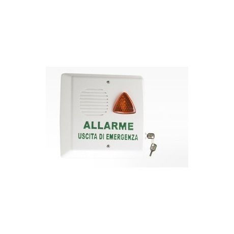 VENITEM 23.29.42 EU TRIADE siren white/orange security/emergency door and exit protection with key