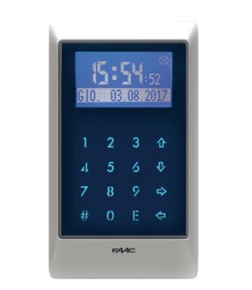 FAAC 105923 13.56 Mhz Mifare XKPR1356D Display Keyboard Proximity Reader
