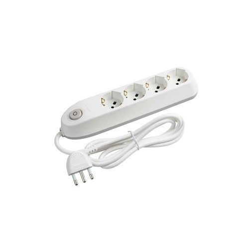 BTICINO BT-3684DB Multisocket 4 schuko/bipas+inter. white