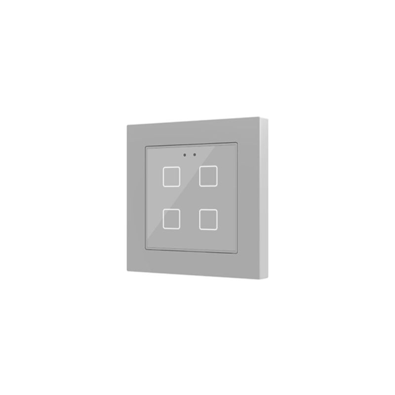 ZENNIO ZVIF55X4V2S Backlit capacitive touch switch (55 x 55 mm) 4 keys, silver