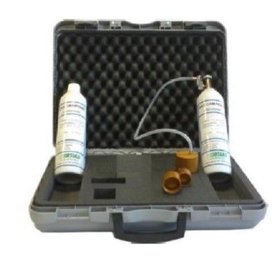 ARITECH FIRE VTX+XA Test case containing valve with flow meter and adapter to let gas flow to the detector