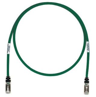 PANDUIT STP6X5MGR Copper Patch Cord- Cat 6A- Green S/FTP Cable- 5 meters