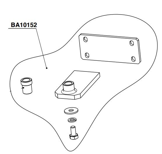 RIB BA10152 R CONF. ATTACCHI ANTERIORI KING EVO(FORC.M10)