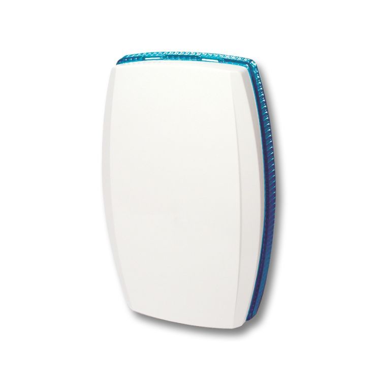 VIMO ASODISSEY4E Sirena Odyssey 4E autoalimentata per esterni con coperchio bianco e lente blu