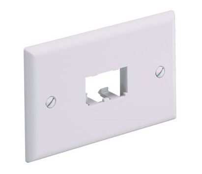 PANDUIT CFPH2IW Faceplate- 2 Port- Single Gang- Horizonal- Off White