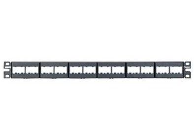 PANDUIT CPP24WBLY Patch Panel- 24 Port- Modular- Black