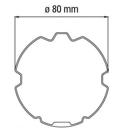 FAAC 132267 ZF 80 GROOVED TUBE ADAPTER