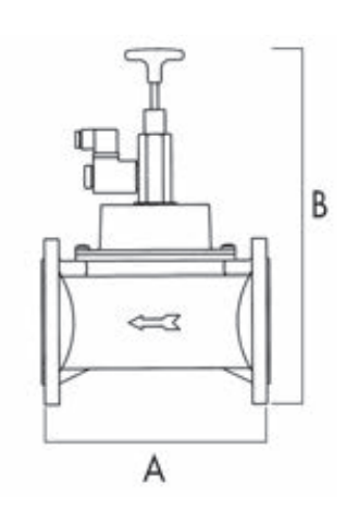 TECNOCONTROL VR570/12 Manual reset solenoid valve NA DN 80 12Vdc