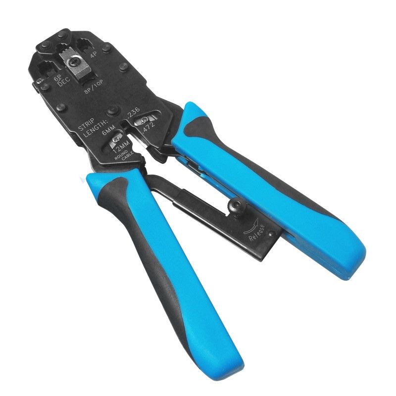 WP RACK WPC-TLA-003 Professional Crimping Tool for RJ11, RJ12 and RJ45 with Ratc
