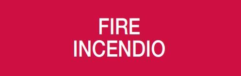 COOPER CSA INCENDIO CSA08653 DICITURA SERIE 50XX "FIRE - INCENDIO"