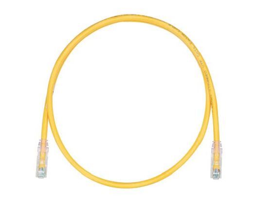 PANDUIT UTPSP2MYLY Copper Patch Cord- Cat 6- Yellow UTP Cable- 2 Meter