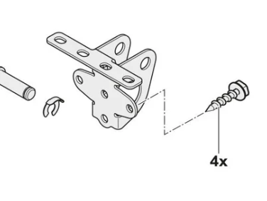 SOMMER 1650V000 Door panel adapter
