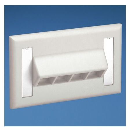PANDUIT NK4HSFAWY NK 4-port- single gang- flush mount- horizontal- s