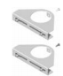 UNISTAB AP1260Z pair of 145mm GALVANIZED rings for fiberglass pole d. 