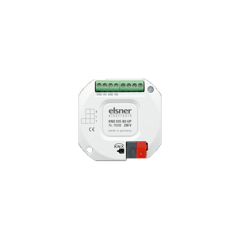 ELSNER 70208 KNX S1E-B2-UP 230V KNX Actuator with 2 A/D Inputs