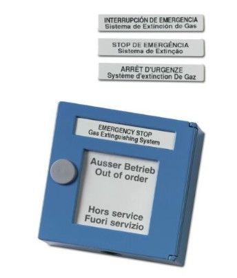 ARITECH INCENDIO DM862-4 Avvisatore manuale di colore blu tipo B a duplice azione per sospensione spegnimento