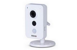 RISCO RVCM11W0000B Telecamera IP Cube da interno: Ottica 2.8mm F2.0 1-3 Megapixel Colore HD Day Night P2P Microfono e Altoparlante Illuminatore IR portata 10m