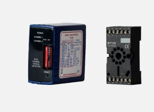 DOMOTIME LD100 Metal mass detector - 230 Vac single-channel magnetic loop sensor