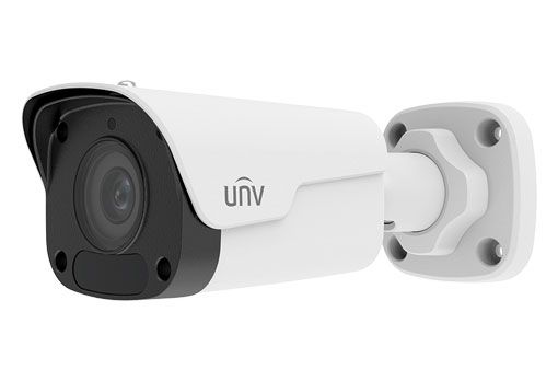 UNIVIEW IPC2124SR3-ADPF40M-F Telecamera di rete mini bullet fissa con scheda SD da 4 MP