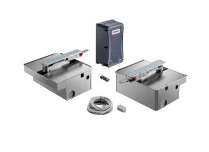 SOMMER S10605-00001 Automation for double leaf twist UG swing gates, stainless steel