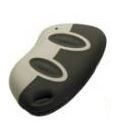 CDVI SETR2641AM2.N 433 MHZ MINI RADIO REMOTE CONTROL - GREY/DARK GRAY 