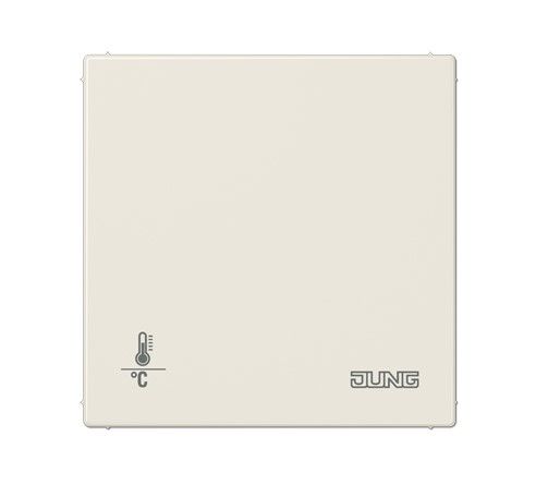 JUNG LS2178ORTS KNX room thermostat with integrated bus coupler and 4-channel button interface. Without white temperature value adjustment knob