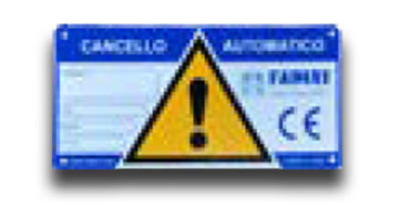 FADINI 2127L Signage plate