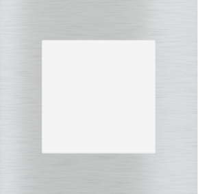EKINEX EK-PQP-GBQ Square FF/71 (Form/Flank/NF) plate Plastic - 1 window