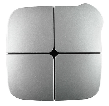 EELECTRON PB80C2CKNX - CR KNX HOMEPAD 8 CH- TS- Circular functions - CHROMO- CROCE NERA - COMPLETA