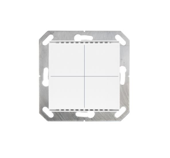 ELSNER 70880 Cala KNX M4-T- pure white RAL 9010 4-gang Push Button