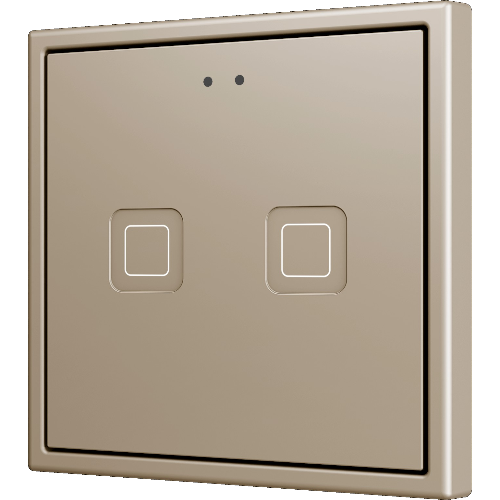 ZENNIO ZVIT70X2C Tecla 70 X2. PC-ABS Capacitive push button 70x70 -